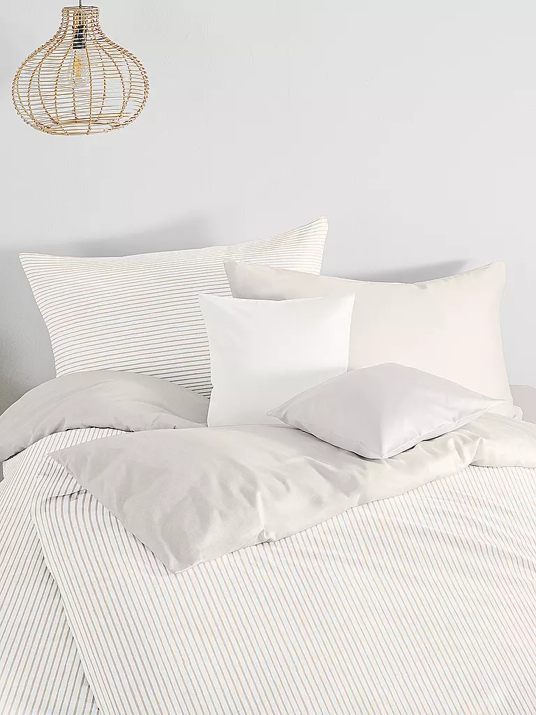 FLEURESSE | Ropa de cama de lino NIZZA 70x90cm / 140x200cm Arena | Beige