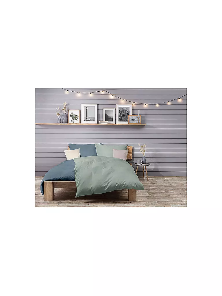 FLEURESSE | Ropa de cama de muselina CAPRI 70x90cm/140x200cm Denim | Azul claro
