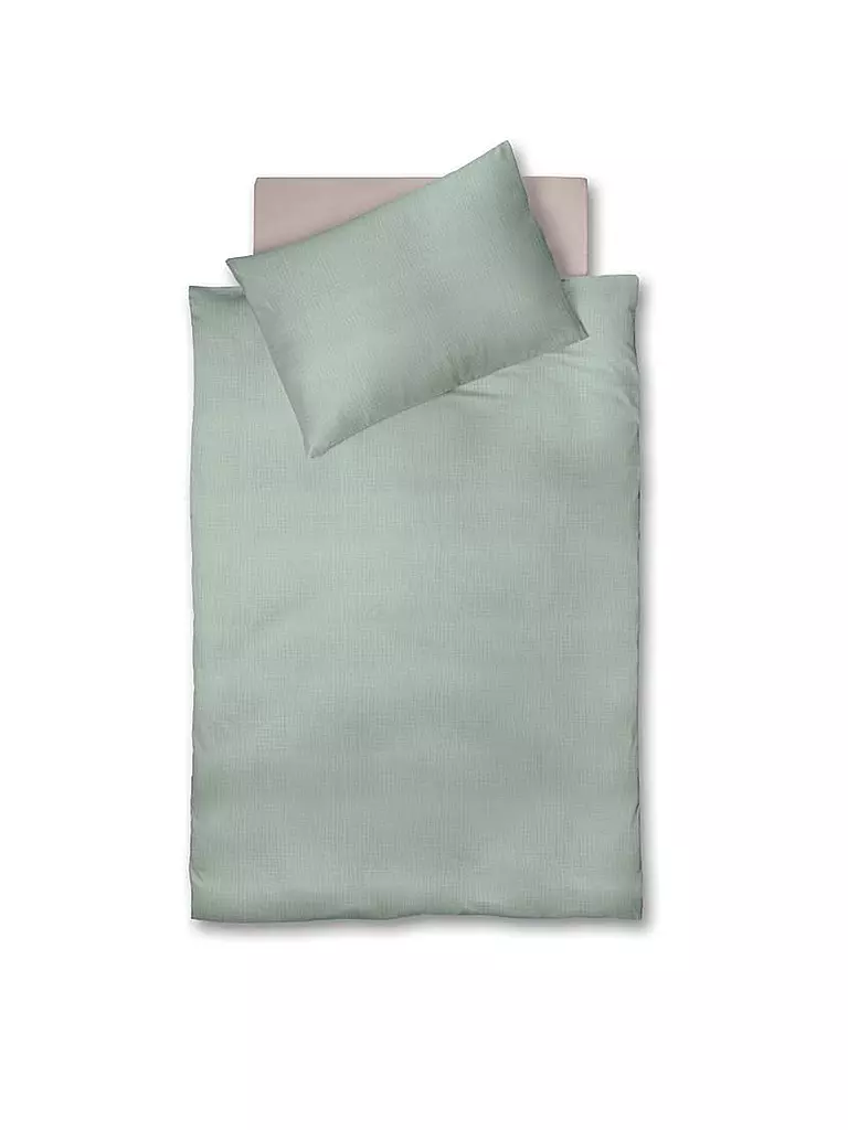 FLEURESSE | Ropa de cama de muselina CAPRI 70x90cm/140x200cm Menta | Verde claro