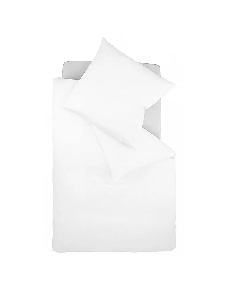 FLEURESSE | Ropa de cama de satén "Royal" 70x90cm/140x220cm | Blanco