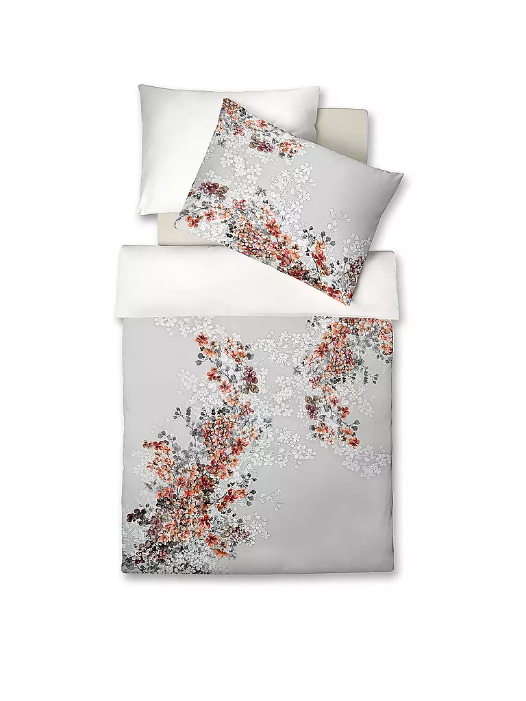 FLEURESSE | Ropa de cama de satén 70x90cm/140x200cm BED ART Stone | Gris claro