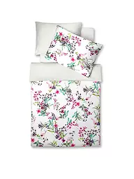 FLEURESSE | Ropa de cama de satén 70x90cm/140x200cm BED ART Veilchen | Blanco