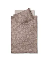 FLEURESSE | Ropa de cama de satén 70x90cm/140x200cm MODERN GARDEN B Moka | Marrón