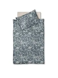 FLEURESSE | Ropa de cama de satén 70x90cm/140x200cm MODERN GARDEN B Urban Blue | Azul oscuro