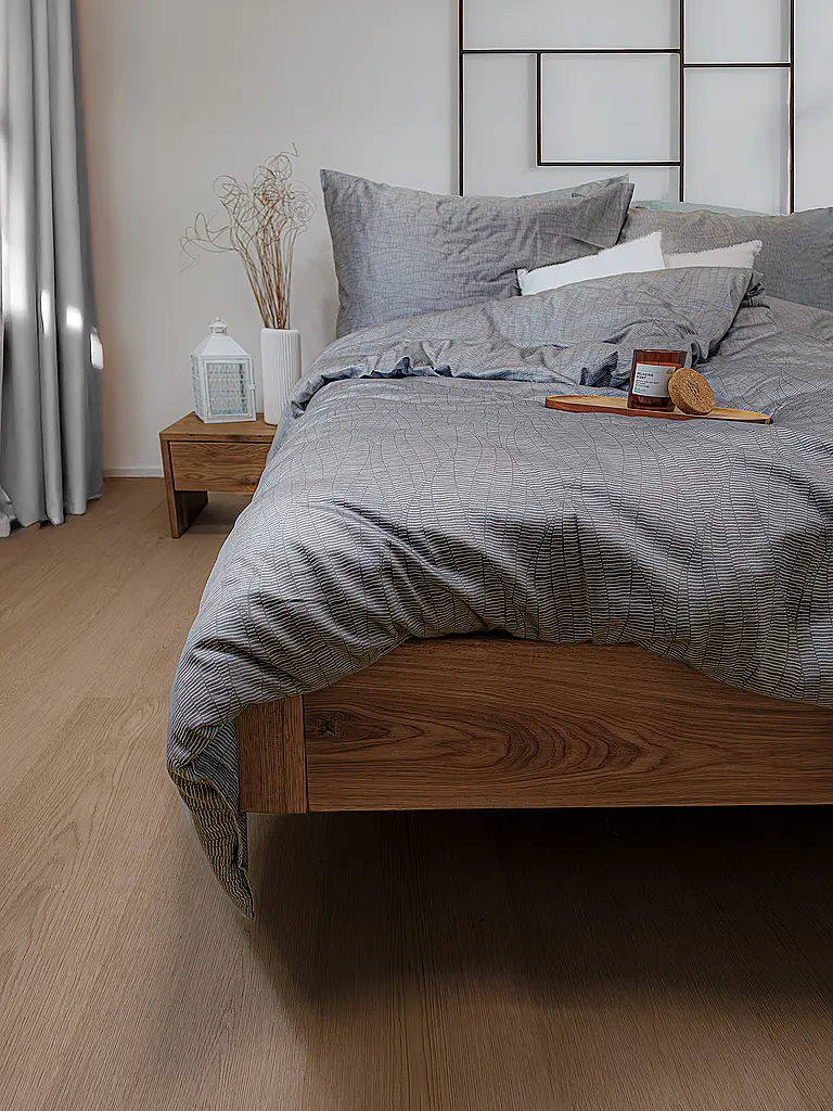 FLEURESSE | Ropa de cama de satén 70x90cm/140x200cm MODERN LIFE B Stone | Gris