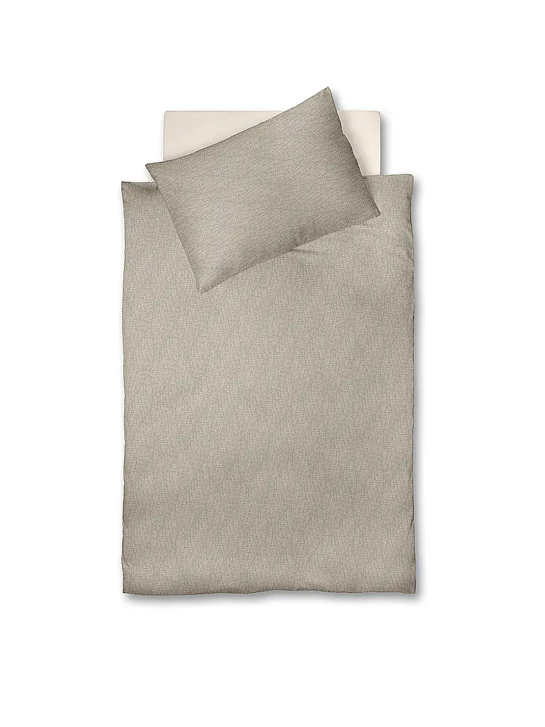 FLEURESSE | Ropa de cama de satén 70x90cm/140x220cm MODERN LIFE B Arena | Camel