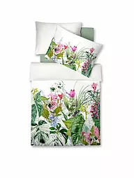 FLEURESSE | Ropa de cama de satén BED ART 70x90cm/140x200cm Aqua | Blanco