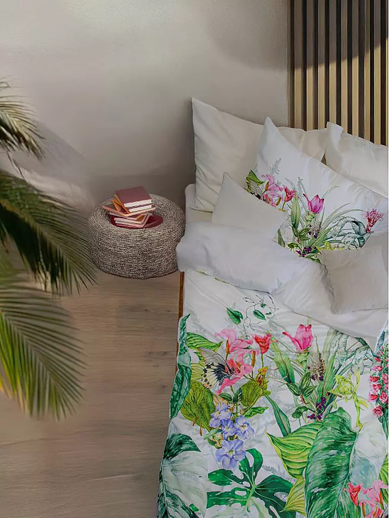 FLEURESSE | Ropa de cama de satén BED ART 70x90cm/140x200cm Aqua | 