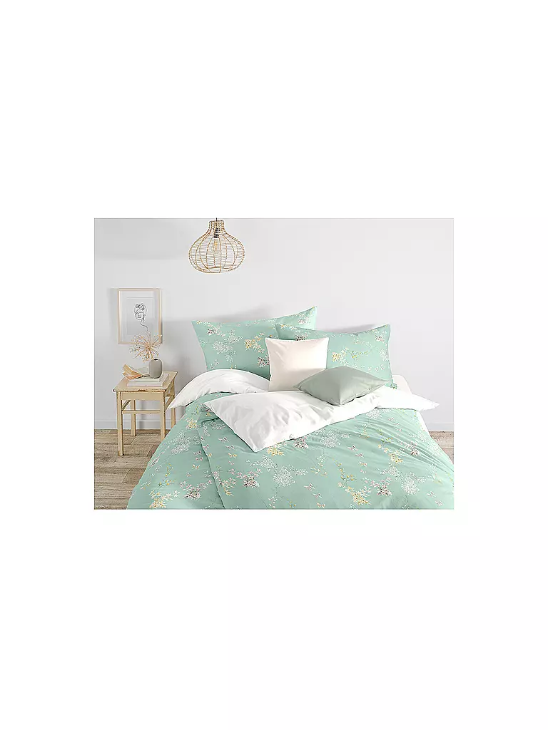 FLEURESSE | Ropa de cama de satén BED ART 70x90cm/140x200cm Honeydew | 