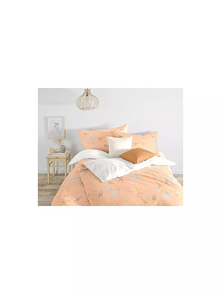 FLEURESSE | Ropa de cama de satén BED ART 70x90cm/140x200cm Melocotón | 