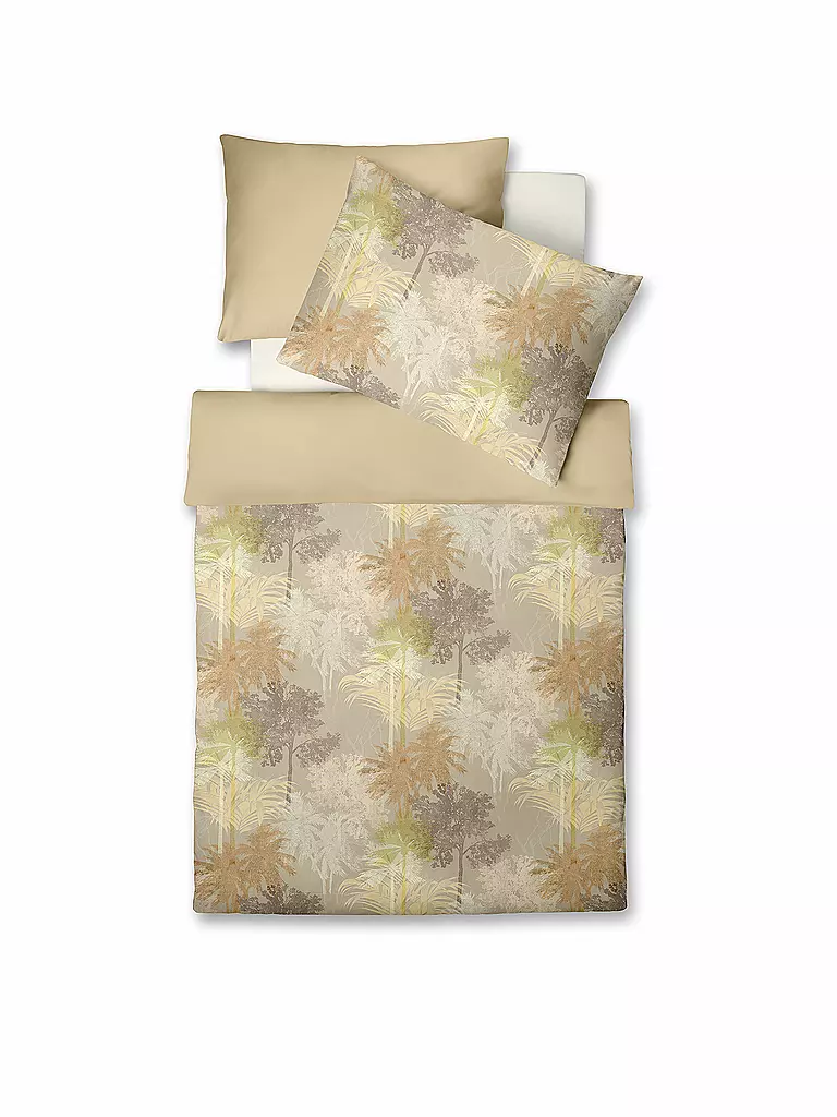 FLEURESSE | Ropa de cama de satén MIAMI 70x90cm/140x220cm | Amarillo
