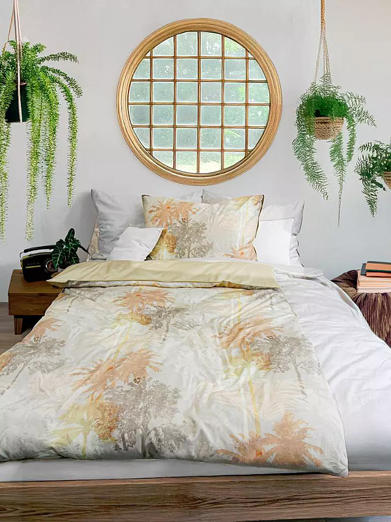 FLEURESSE | Ropa de cama de satén MIAMI 70x90cm/140x220cm | Amarillo