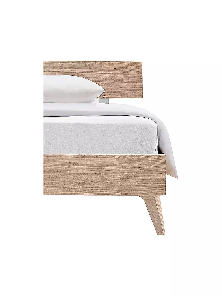 FLEURESSE | Sábana bajera ajustable de punto S-Jersey 130x200cm Blanco | Blanco