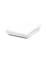 FLEURESSE | Sábana Bajera Ajustable de Satén Royal Uni 180x200cm Plata | Blanco