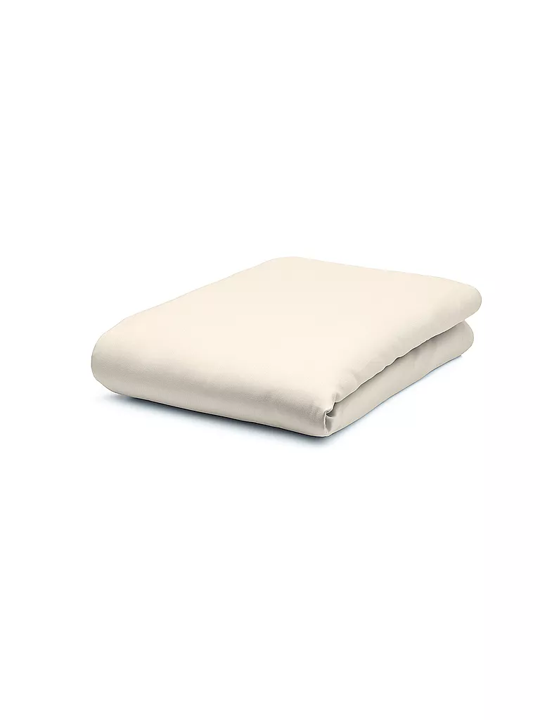 FLEURESSE | Sábana Bajera Ajustable de Satén Royal Uni 90x200cm Crema | Crema