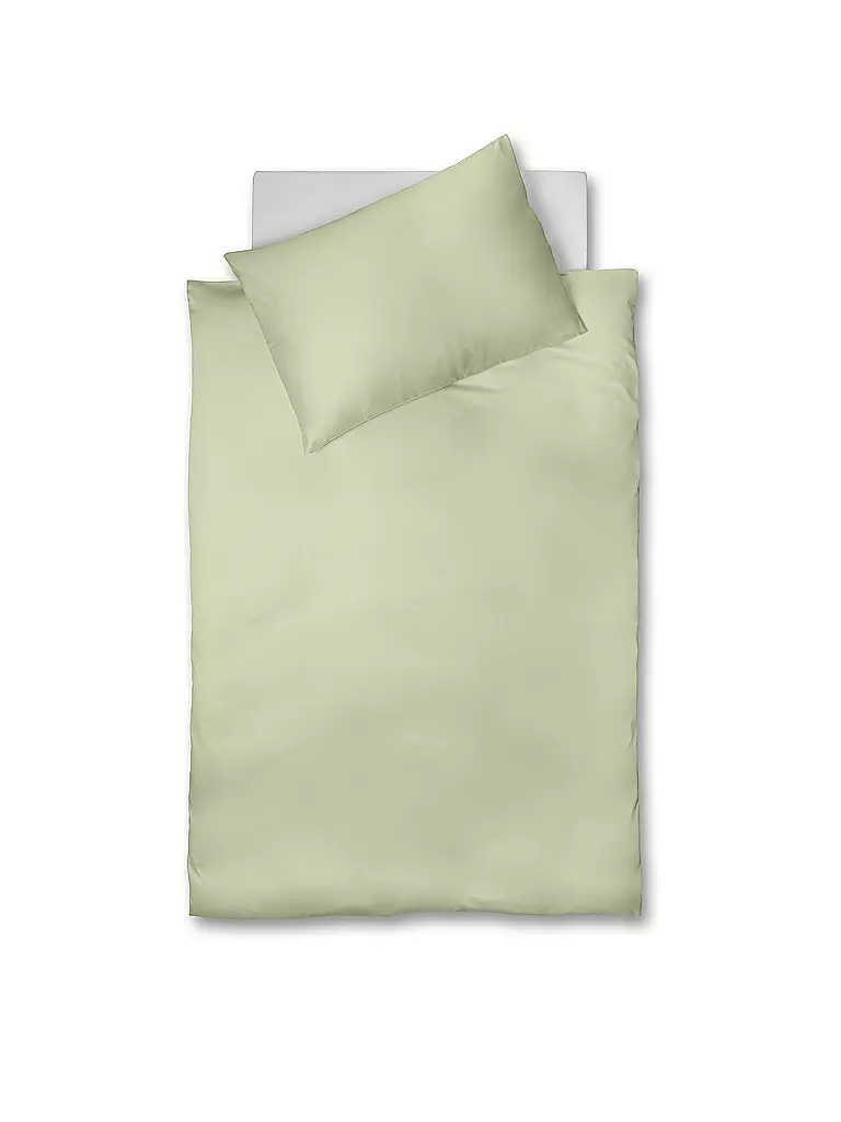 FLEURESSE | Satin Bettwäsche Royal 70x90cm / 140x200cm Verde claro | Verde claro