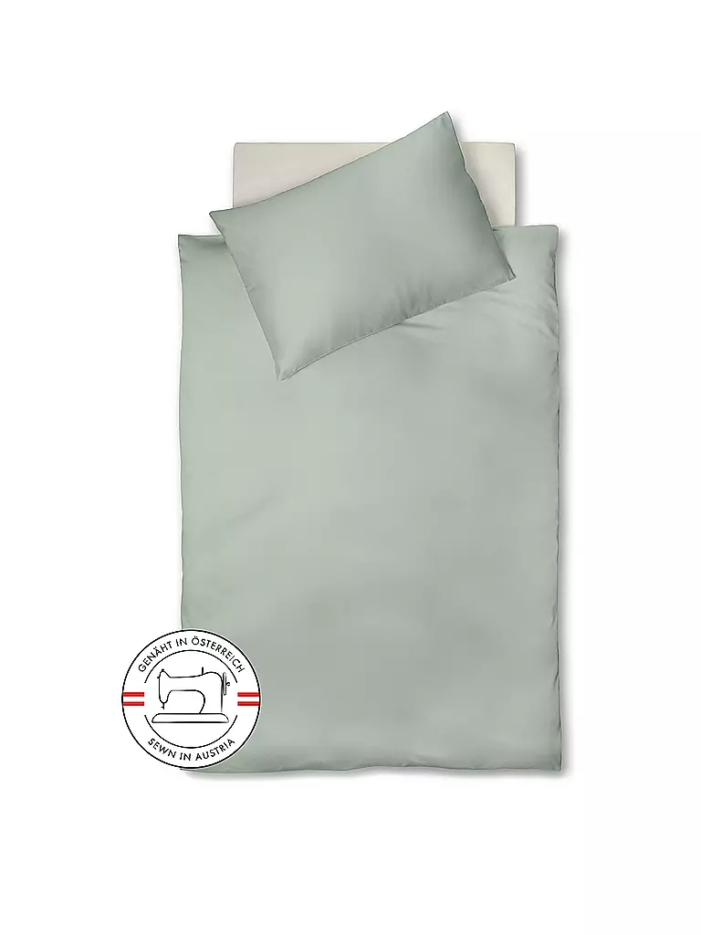 FLEURESSE | Satin Bettwäsche Royal Uni 140x220cm Olive | Oliva