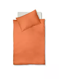 FLEURESSE | Satin Bettwäsche ROYAL UNI 70x90cm / 140x200cm Azul | Naranja