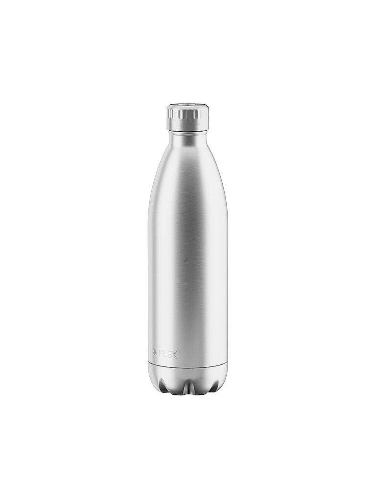 Botella isotérmica - Termo de 1 l de acero inoxidable plata