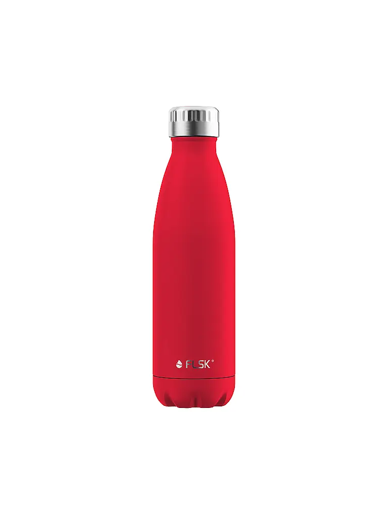 FLSK | Botella aislante - Termo de 0,5 l de acero inoxidable rojo | Rojo