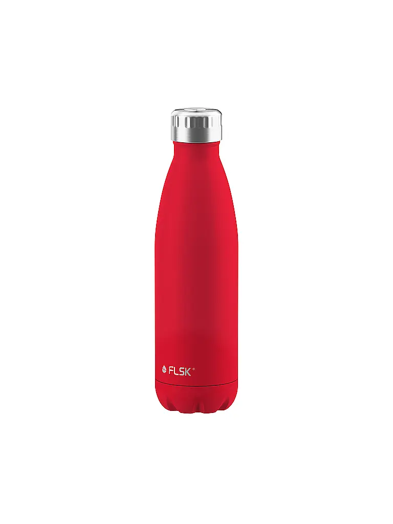 FLSK | Botella aislante - Termo de 0,5 l de acero inoxidable rojo | Rojo