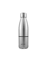 FLSK | Botella isotérmica - Botella de agua con vaso 0,7l Trail-Orange | Plata