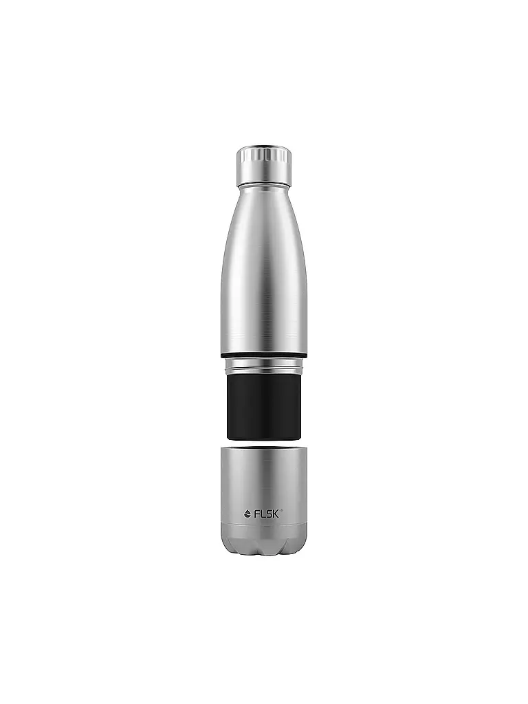 FLSK | Botella isotérmica - Botella de agua con vaso 0,7 l Stainless | 