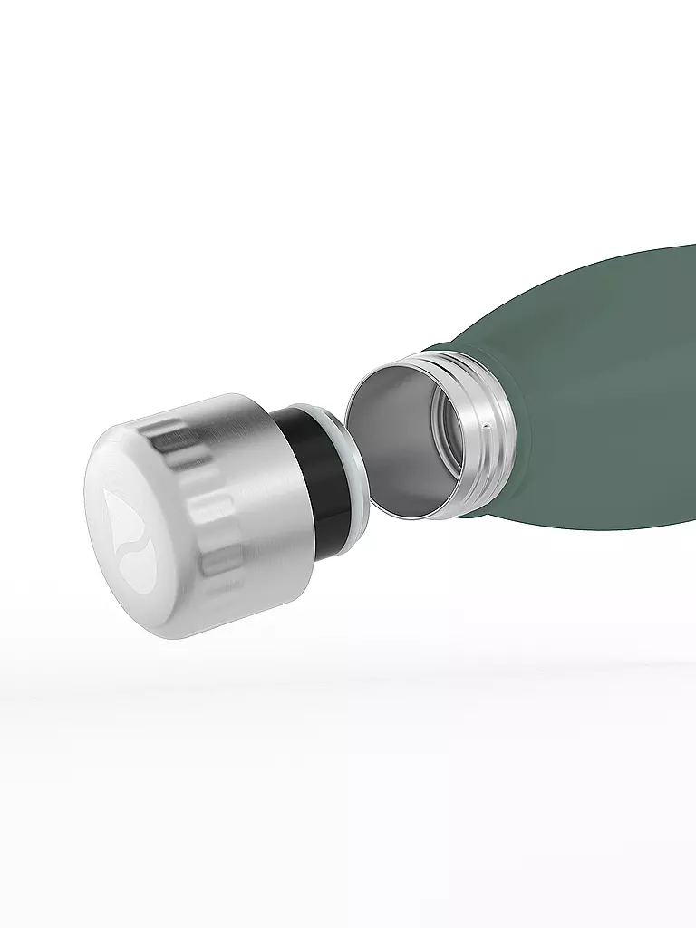 FLSK | Botella isotérmica - Botella de agua con vaso 0,7l Ridge-Green | 