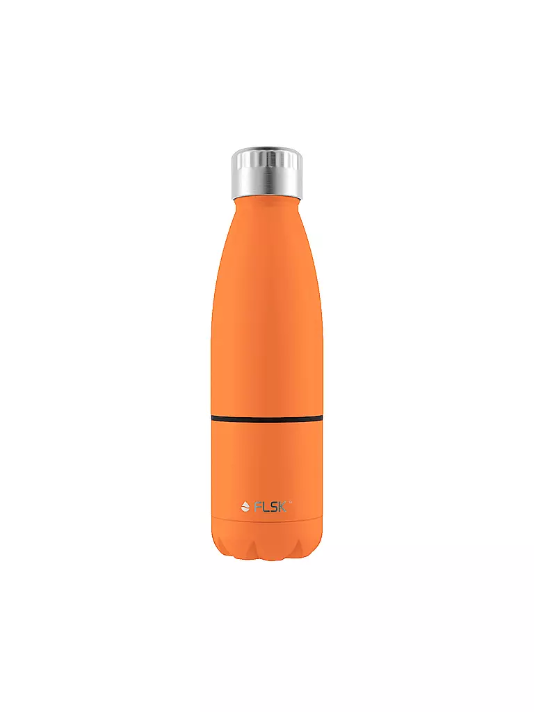 FLSK | Botella isotérmica - Botella de agua con vaso 0,7l Trail-Orange | Naranja