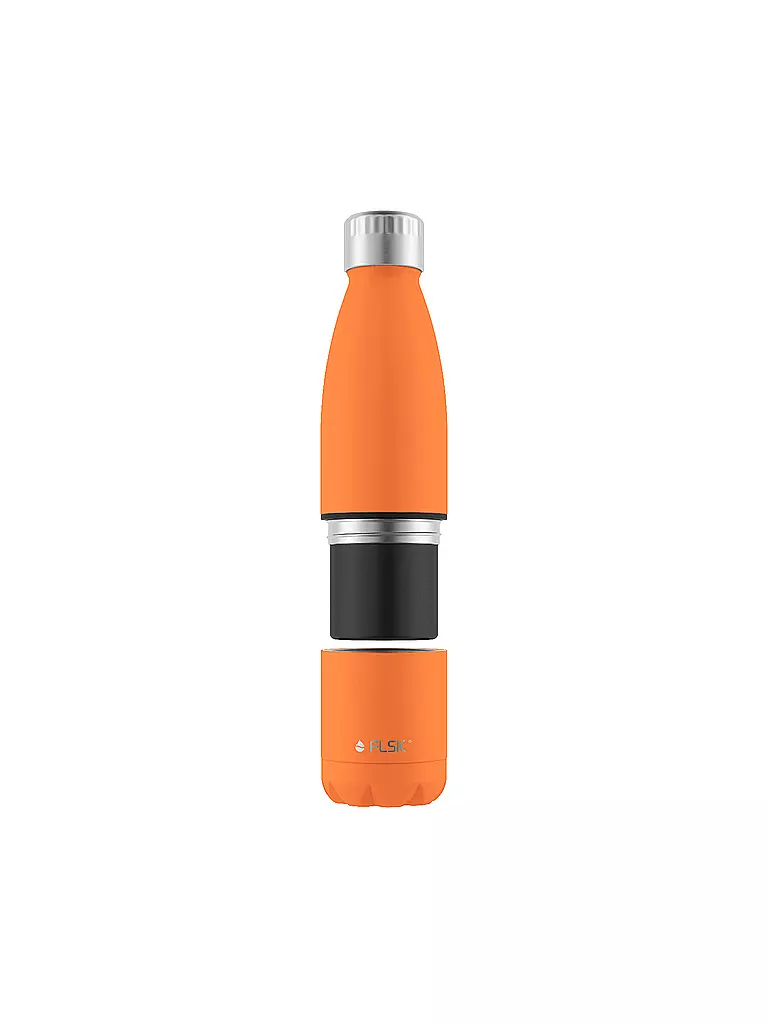 FLSK | Botella isotérmica - Botella de agua con vaso 0,7l Trail-Orange | 