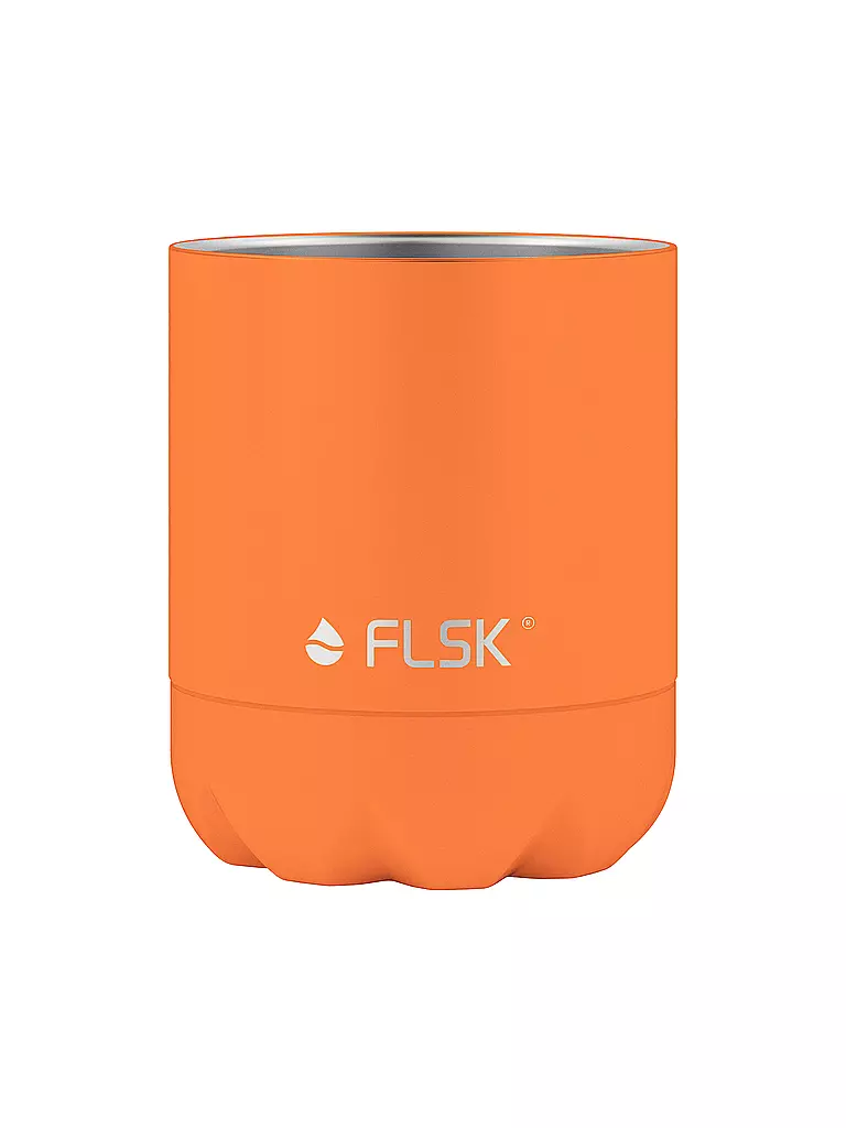 FLSK | Botella isotérmica - Botella de agua con vaso 0,7l Trail-Orange | 