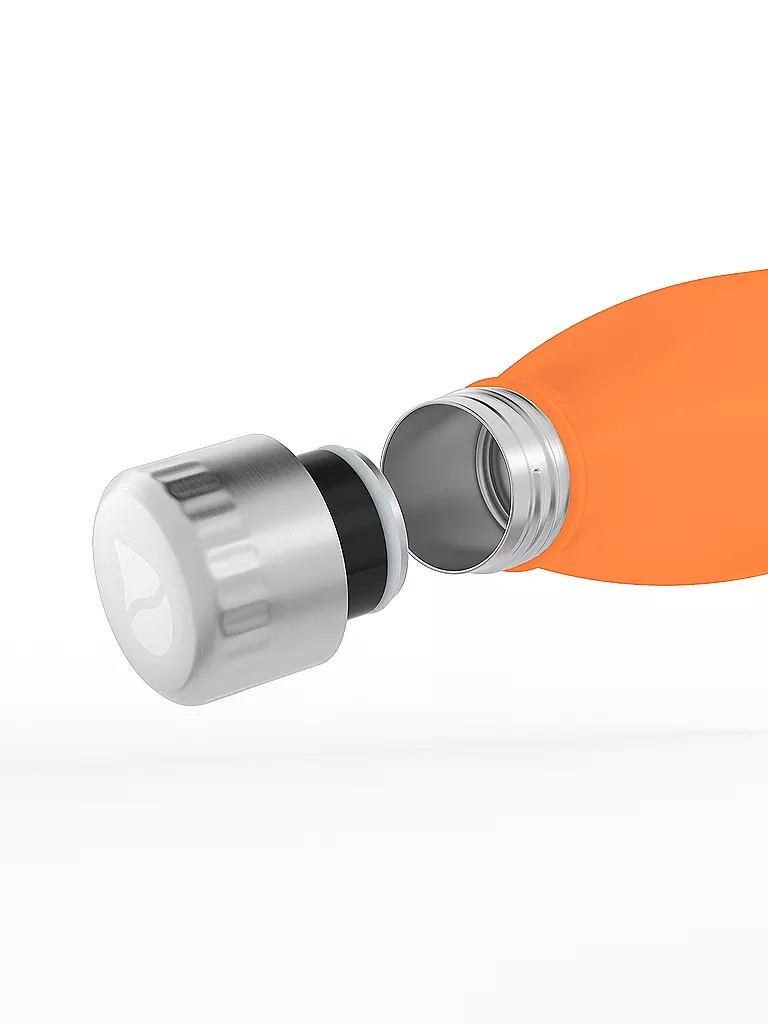 FLSK | Botella isotérmica - Botella de agua con vaso 0,7l Trail-Orange | 