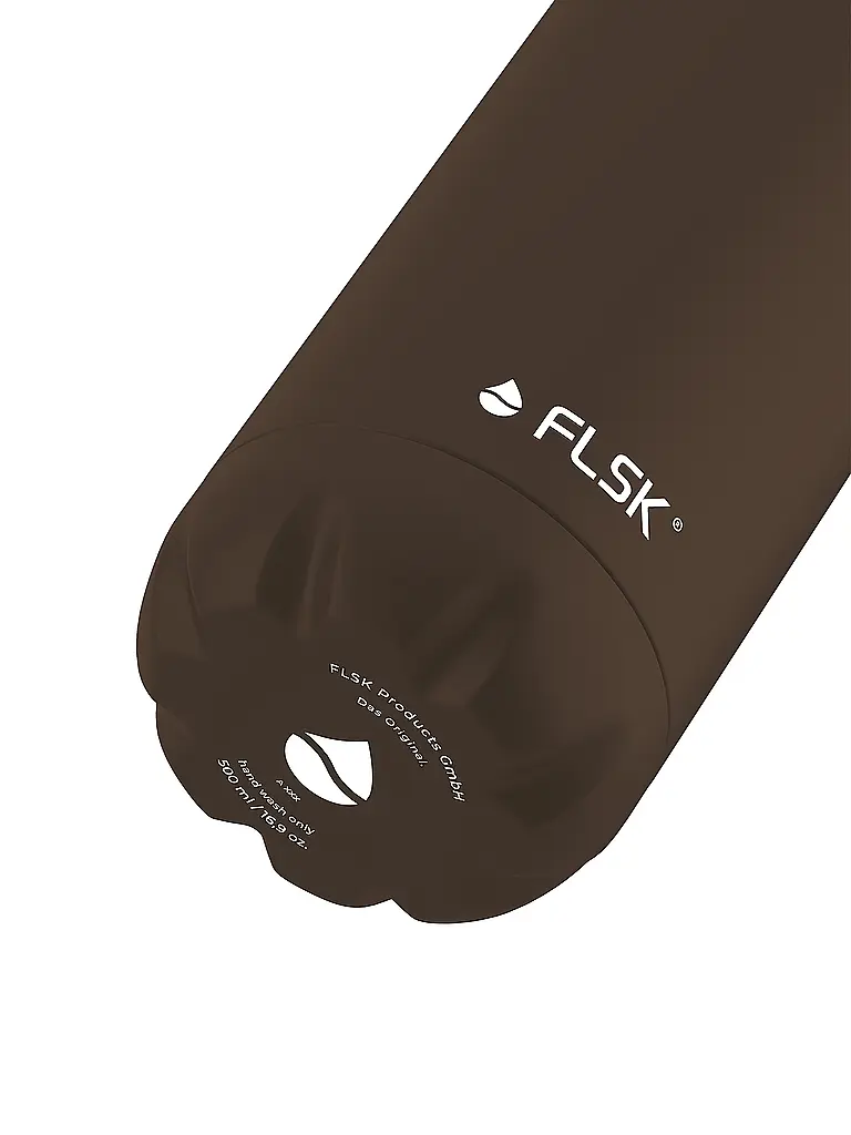 FLSK | Botella isotérmica - Termo de 0,5 l de acero inoxidable Chocolate | Marrón
