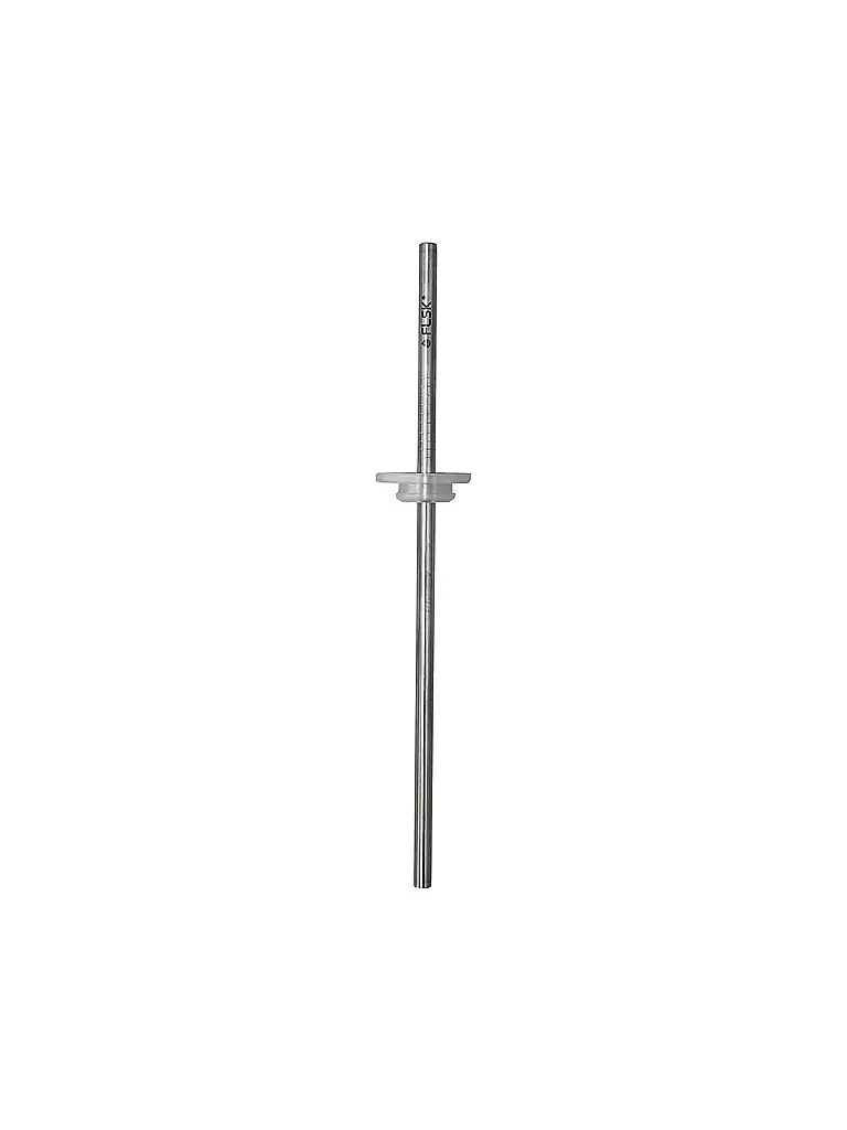 FLSK | Pajita con cepillo de limpieza, paquete de 2 unidades. Acero inoxidable | Plata