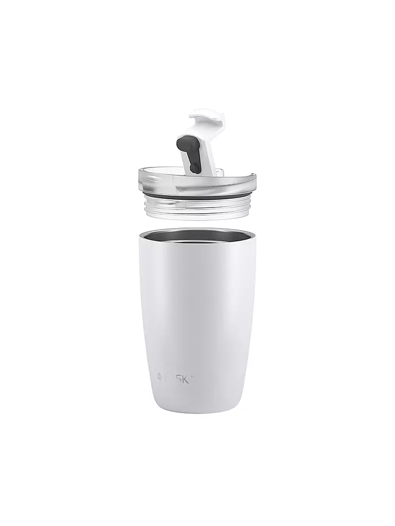 FLSK | Vaso isotérmico - Termo CUP para café para llevar 0,35 l Acero inoxidable Blanco | 