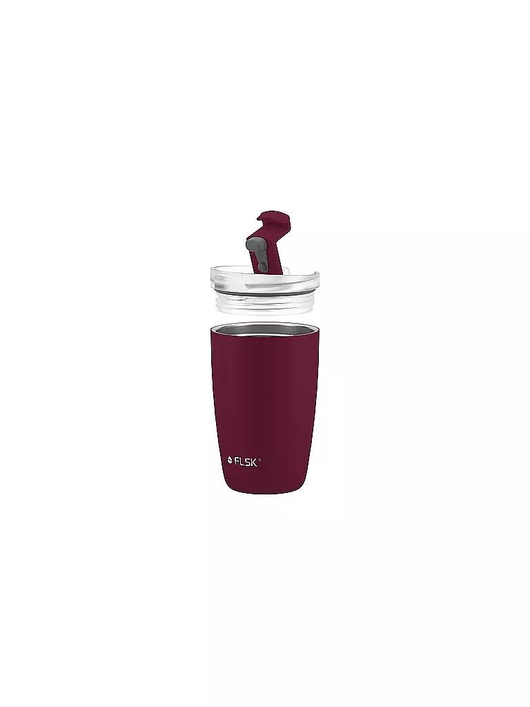 FLSK | Vaso isotérmico - Termo CUP para café para llevar de 0,35 l Winterberry | Rojo oscuro
