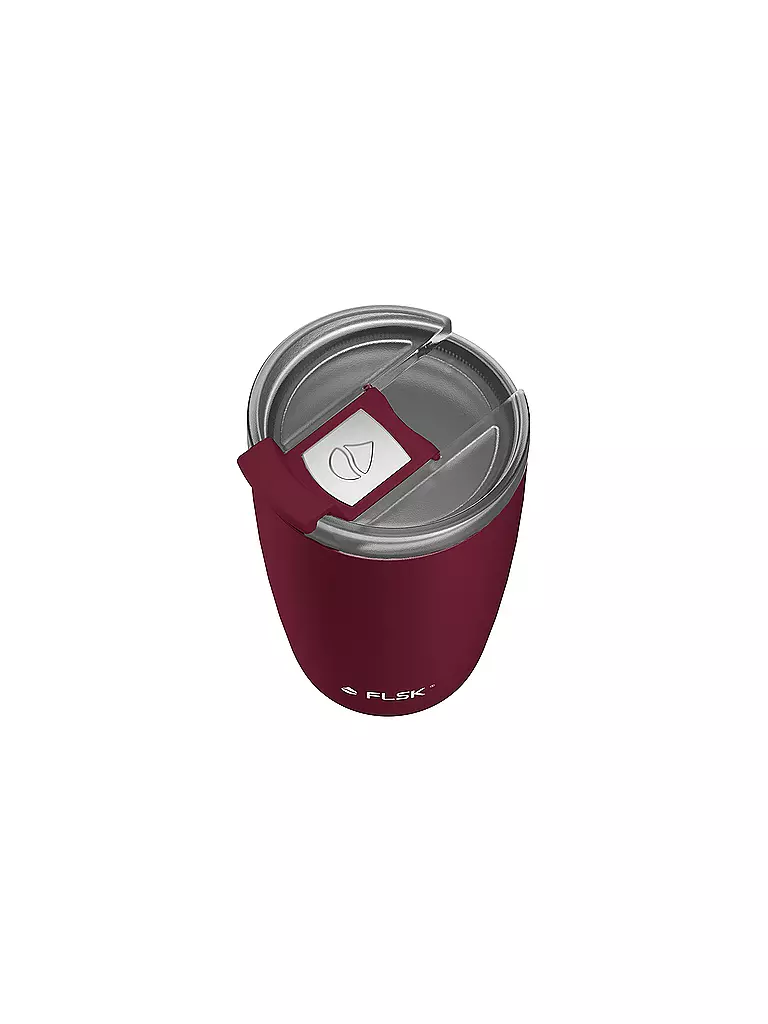 FLSK | Vaso isotérmico - Termo CUP para café para llevar de 0,35 l Winterberry | Rojo oscuro