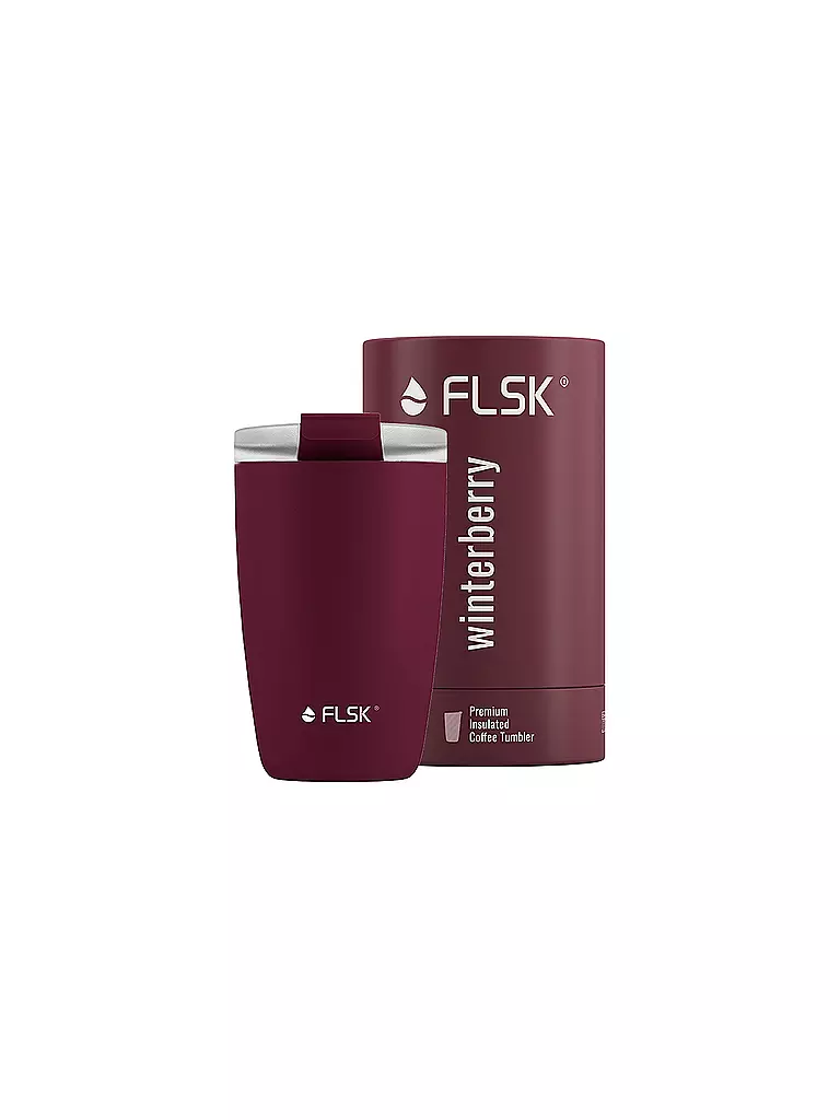 FLSK | Vaso isotérmico - Termo CUP para café para llevar de 0,35 l Winterberry | Rojo oscuro