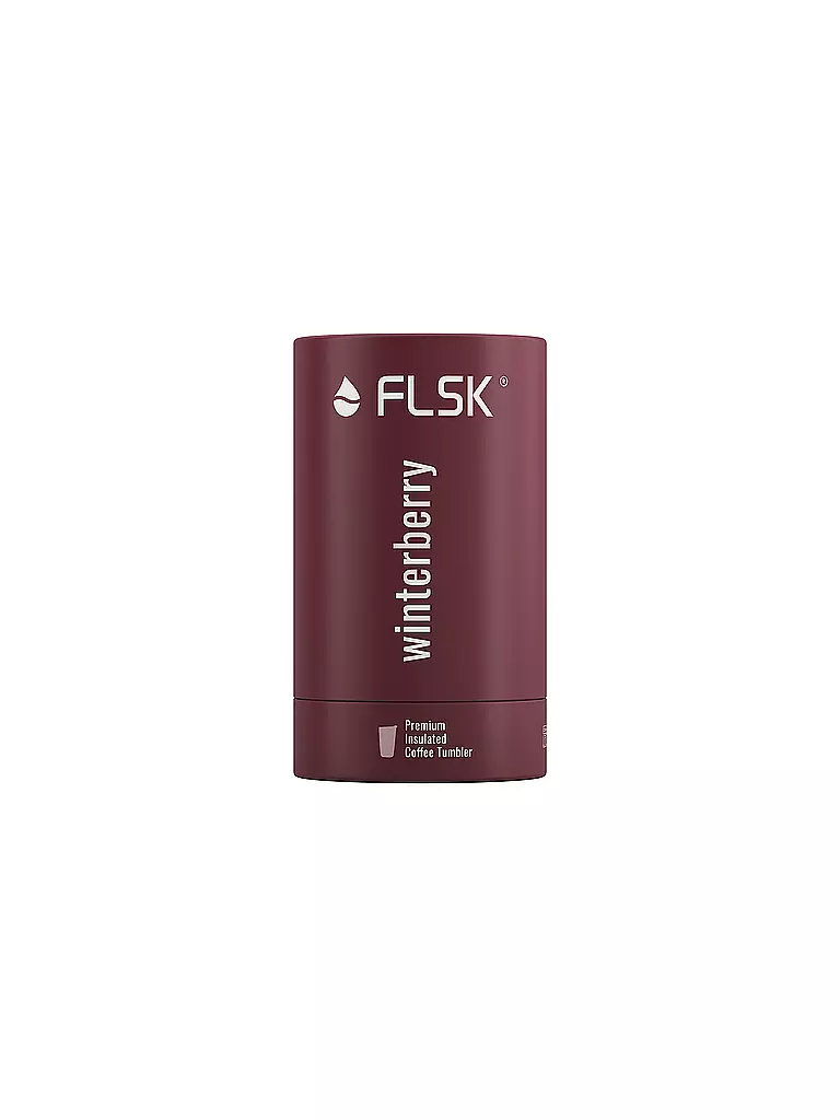 FLSK | Vaso isotérmico - Termo CUP para café para llevar de 0,35 l Winterberry | Rojo oscuro