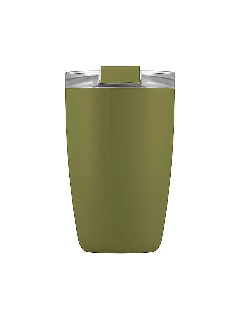FLSK | Vaso térmico - Taza termo CUP para llevar café, 0,35 l, acero inoxidable, color oliva | Oliva