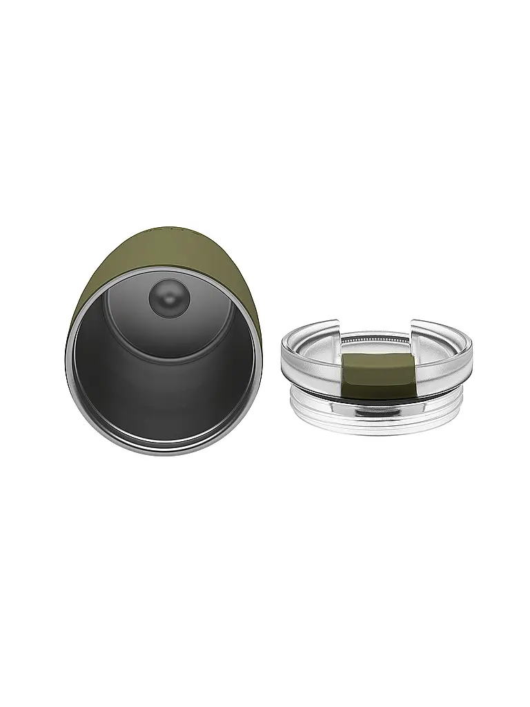 FLSK | Vaso térmico - Taza termo CUP para llevar café, 0,35 l, acero inoxidable, color oliva | Oliva