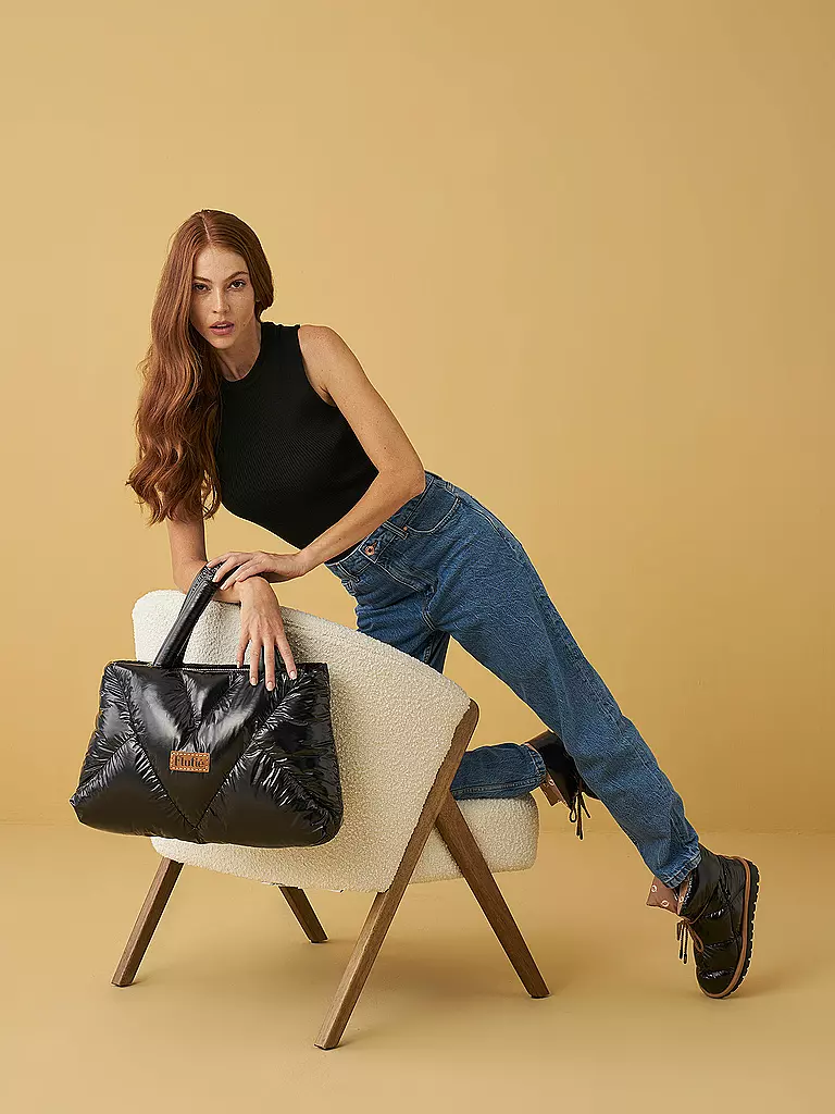 FLUFIE | Snowboots SHINY | Negro