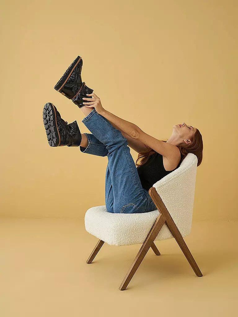 FLUFIE | Snowboots SHINY | Negro