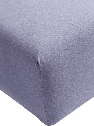 FORMESSE | Sábana bajera de jersey BELLA DONNA 180/200 cm - 200/220 cm Azul vaquero