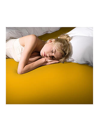 FORMESSE | Sábana bajera ajustable de punto BELLA DONNA 140/200 cm - 160/220 cm Curry