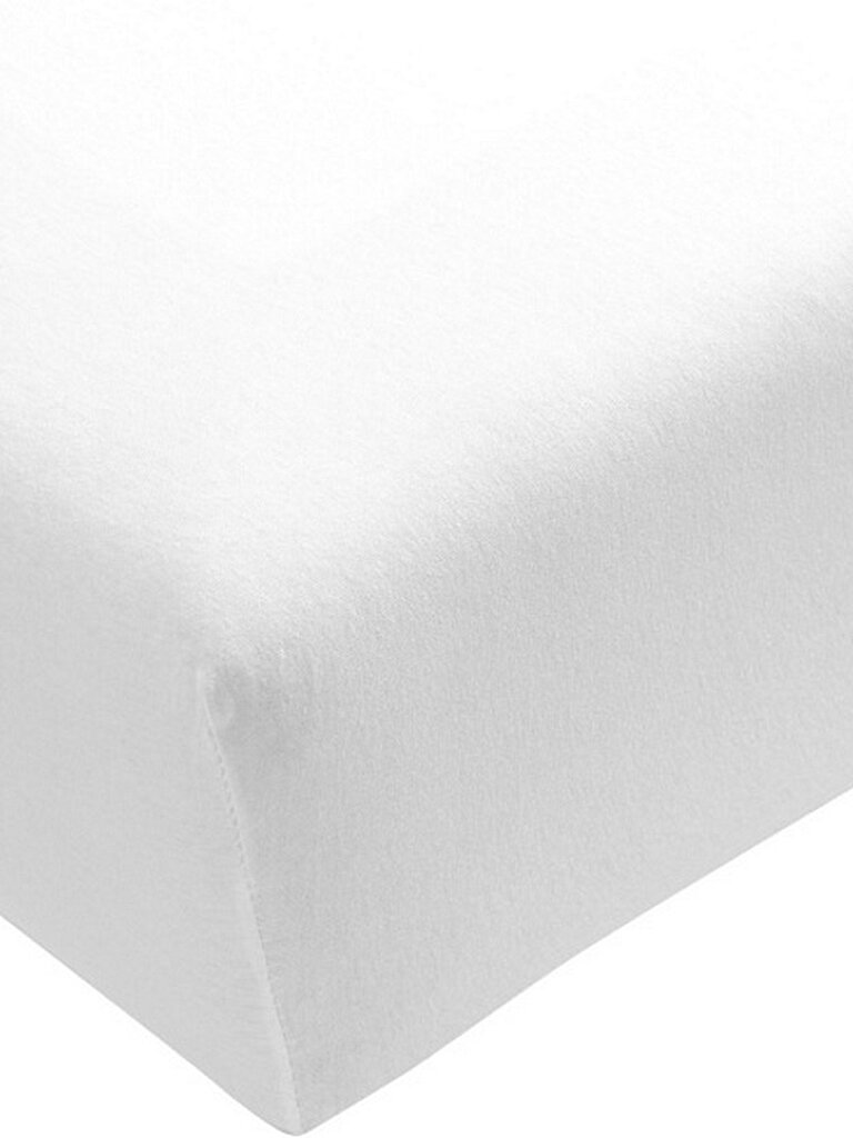 formesse Sábana bajera de jersey BELLA DONNA 90/190 cm - Blanco blanco