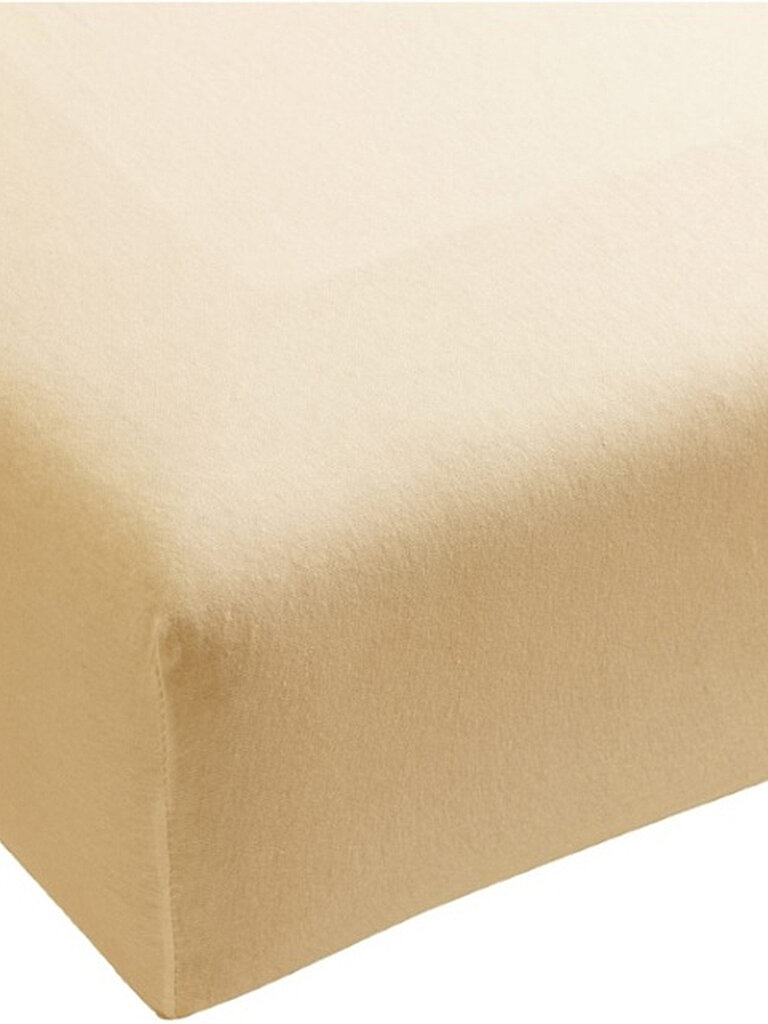 Sábana bajera ajustable de jersey Bella Donna 90/190 cm - 100/220cm (Natural) beige