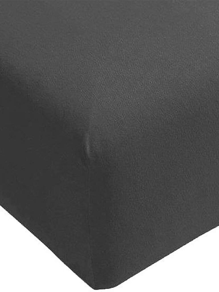 FORMESSE Sábana bajera ajustable de punto Bella Donna 180/200 cm - 200/220 cm (Antracita) gris