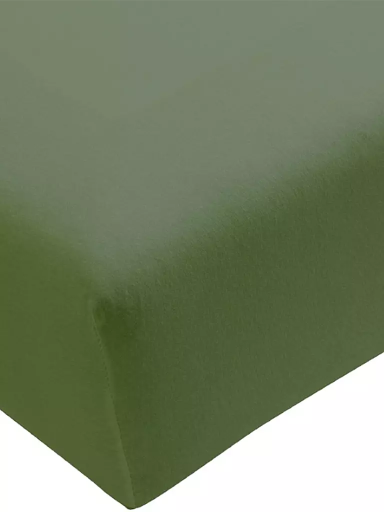 FORMESSE | Jersey-Spannleintuch "Bella Donna"  90/190 cm - 100/220cm (Olive) | Oliva
