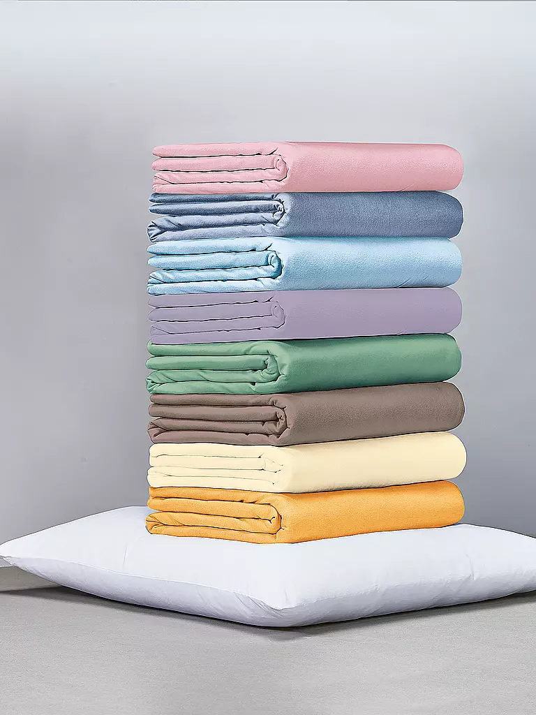 FORMESSE | Jersey-Spannleintuch "Bella Donna" 120/200 cm - 130/220 cm Trüffel | Marrón